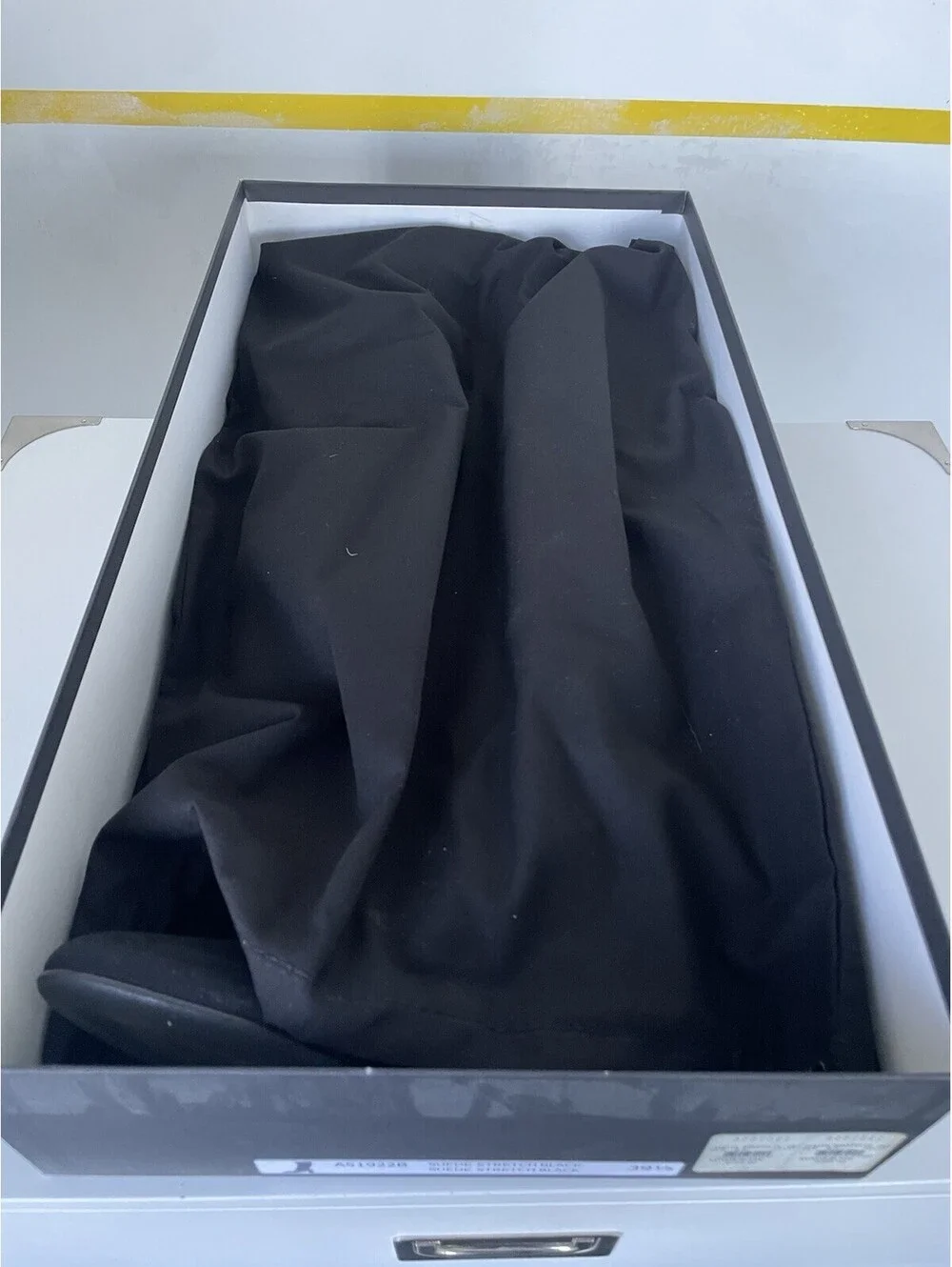 Barneys New York Black Suede Over-the-Knee Stretch Zip Boots EU 39.5